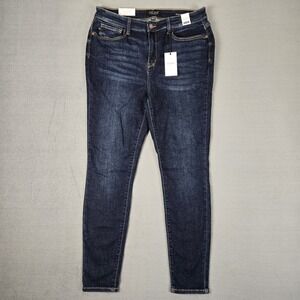 Judy Blue Women's 15/32 Blue Denim High Waist Skinny Fit Dark Wash Jeans Stetch